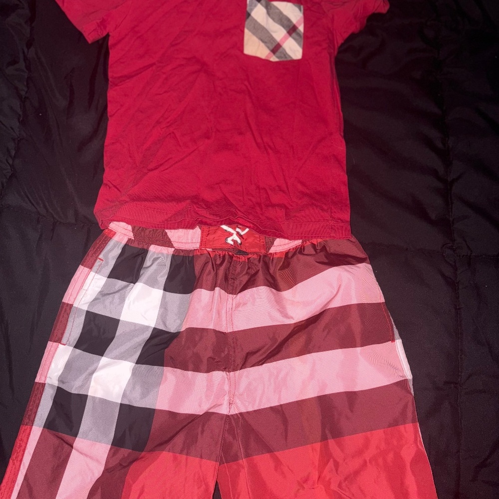 Burberry shirt and swim short